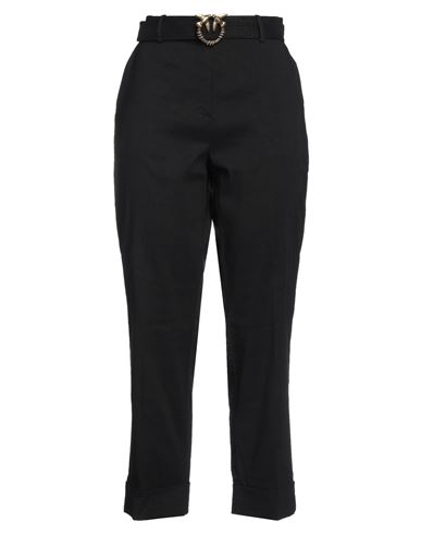 Pinko Woman Pants Black Size 10 Linen, Viscose, Elastane