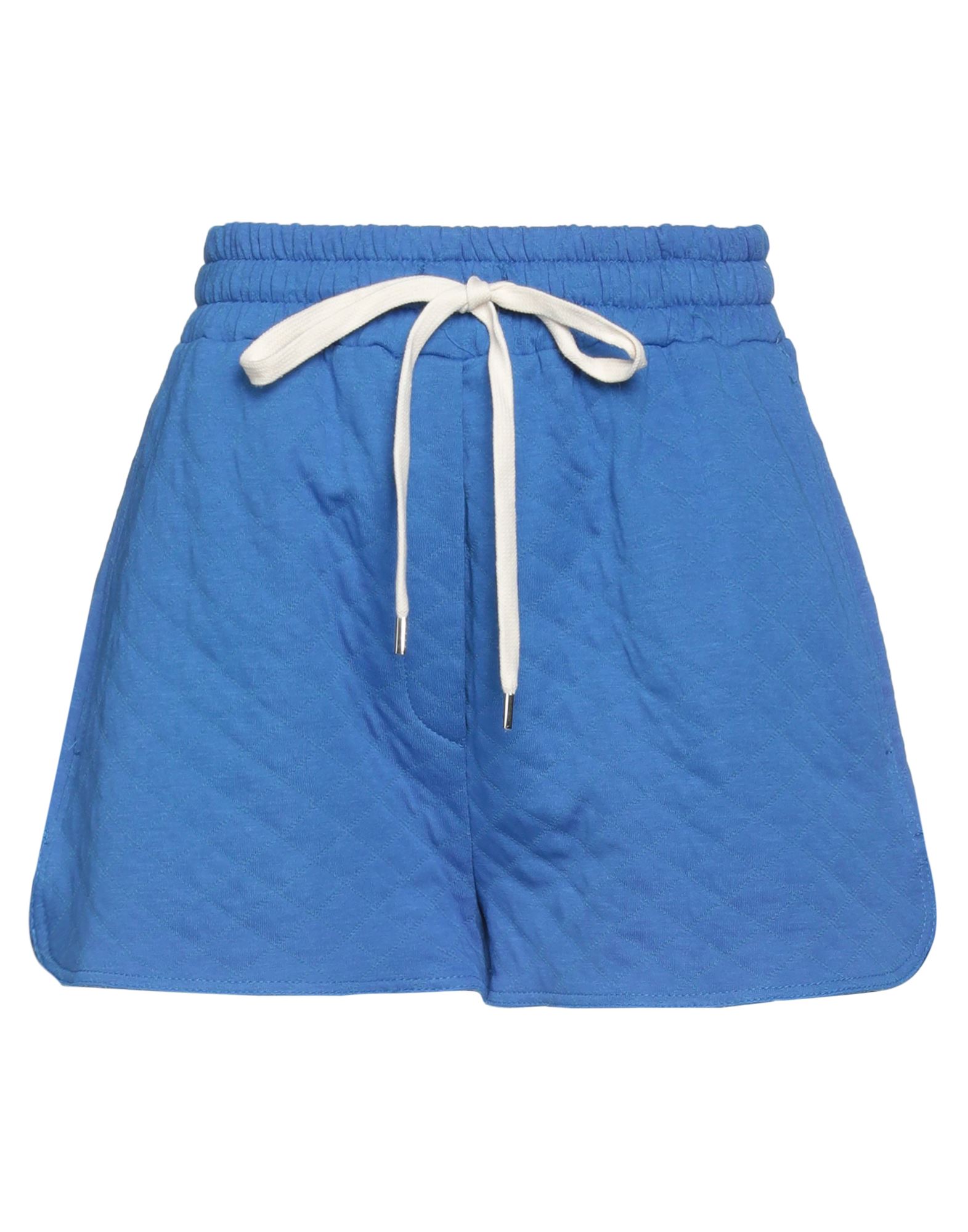 Vicolo Woman Shorts & Bermuda Shorts Blue Size S Cotton, Polyamide, Polyester, Elastane