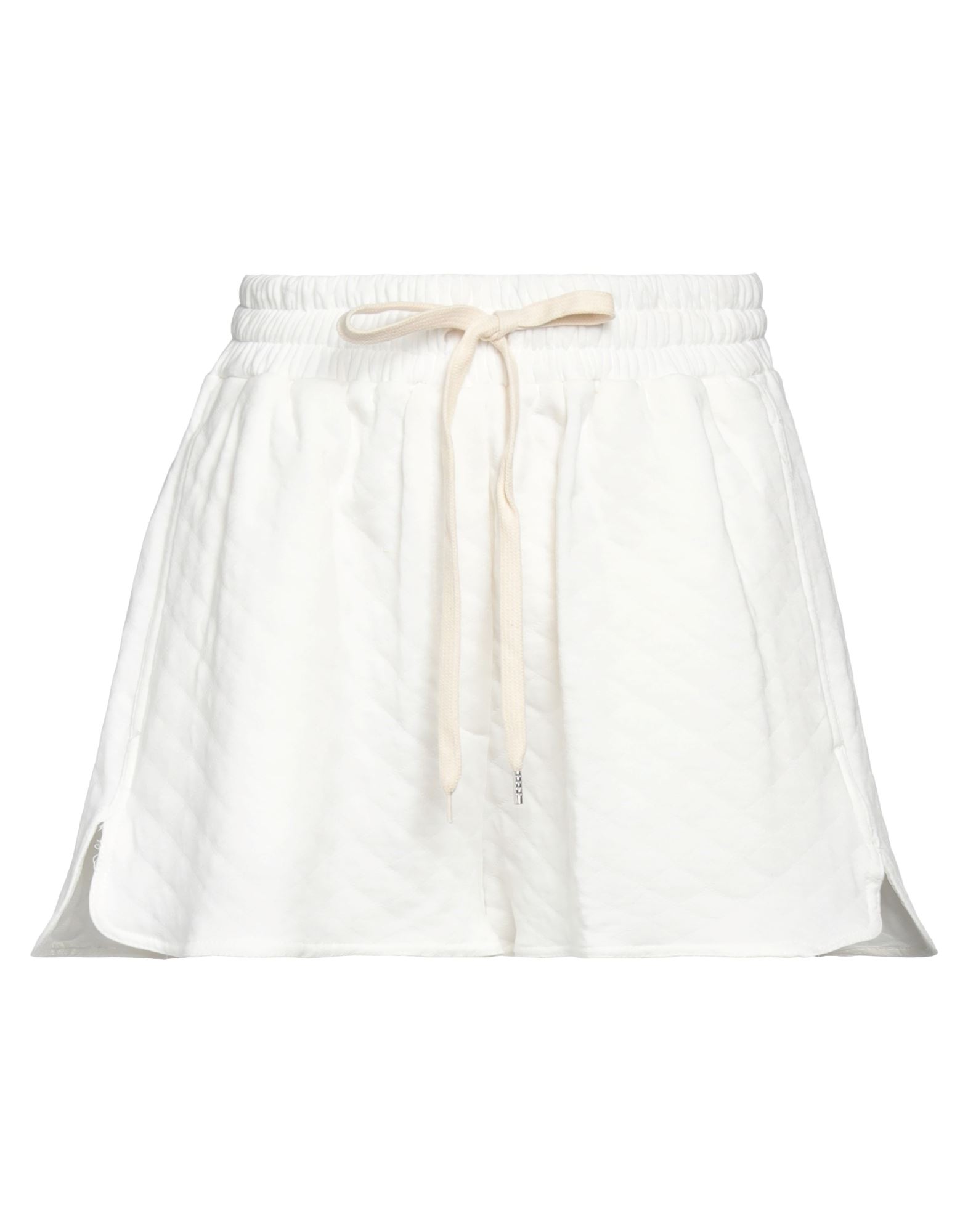 Vicolo Woman Shorts & Bermuda Shorts White Size S Cotton, Polyamide, Polyester, Elastane