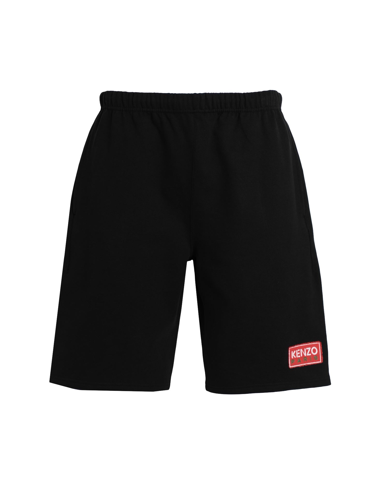 Shop Kenzo Man Shorts & Bermuda Shorts Black Size L Cotton, Elastane