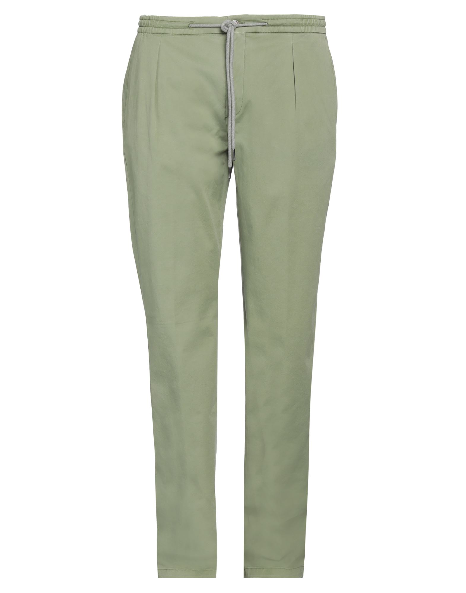 Shop Hackett Man Pants Light Green Size 34 Cotton, Elastane