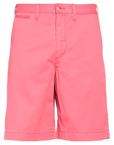 Shop Polo Ralph Lauren Man Shorts & Bermuda Shorts Coral Size 34 Cotton In Red