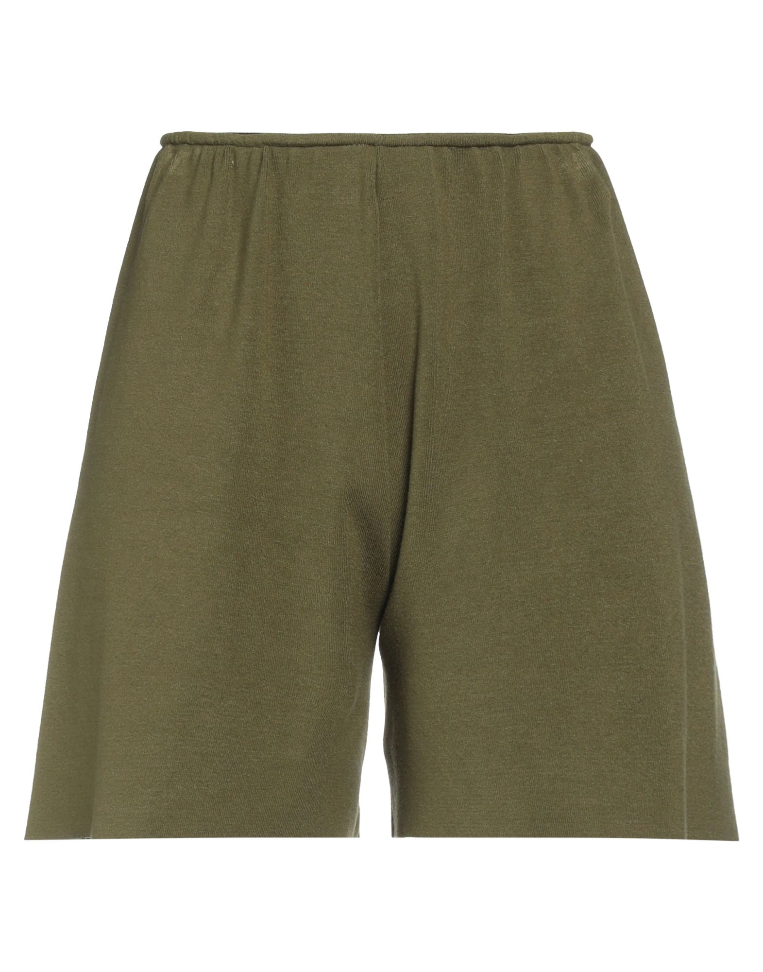 Kaos Woman Shorts & Bermuda Shorts Military Green Size M Viscose, Polyester