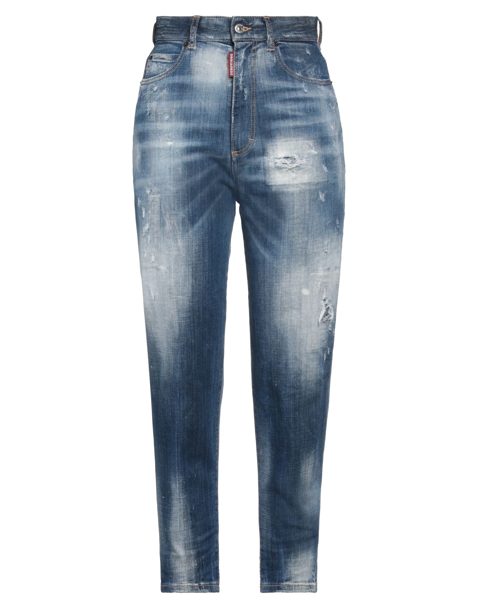 Dsquared2 Denim Cropped Jeans In Blue