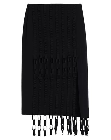 Shop Ferragamo Woman Midi Skirt Black Size 4 Virgin Wool