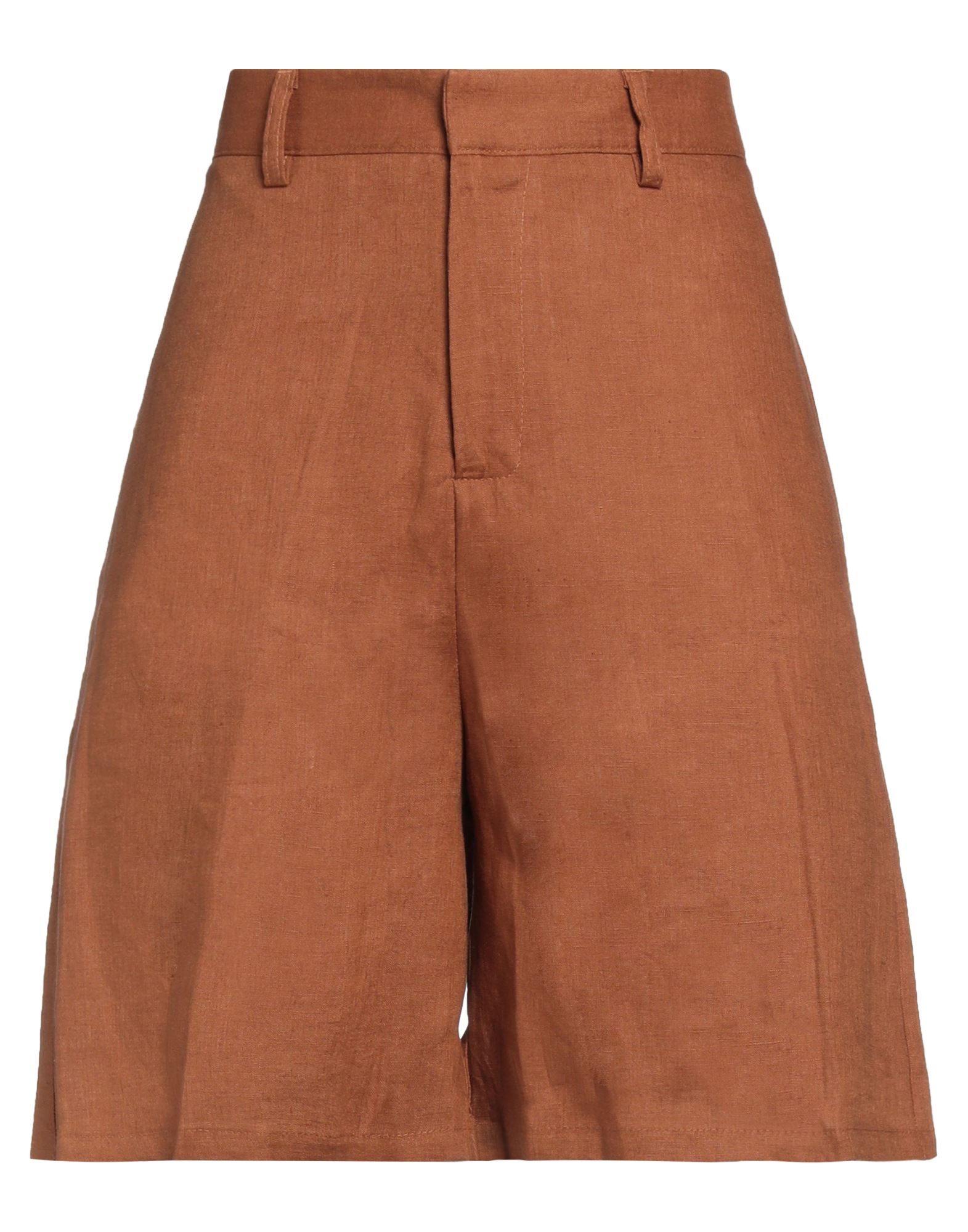 Marsēm Woman Shorts & Bermuda Shorts Tan Size 14 Linen In Brown