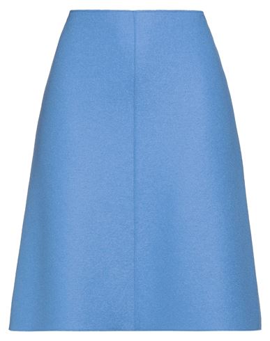 Rosso35 Woman Mini Skirt Light Blue Size 12 Virgin Wool