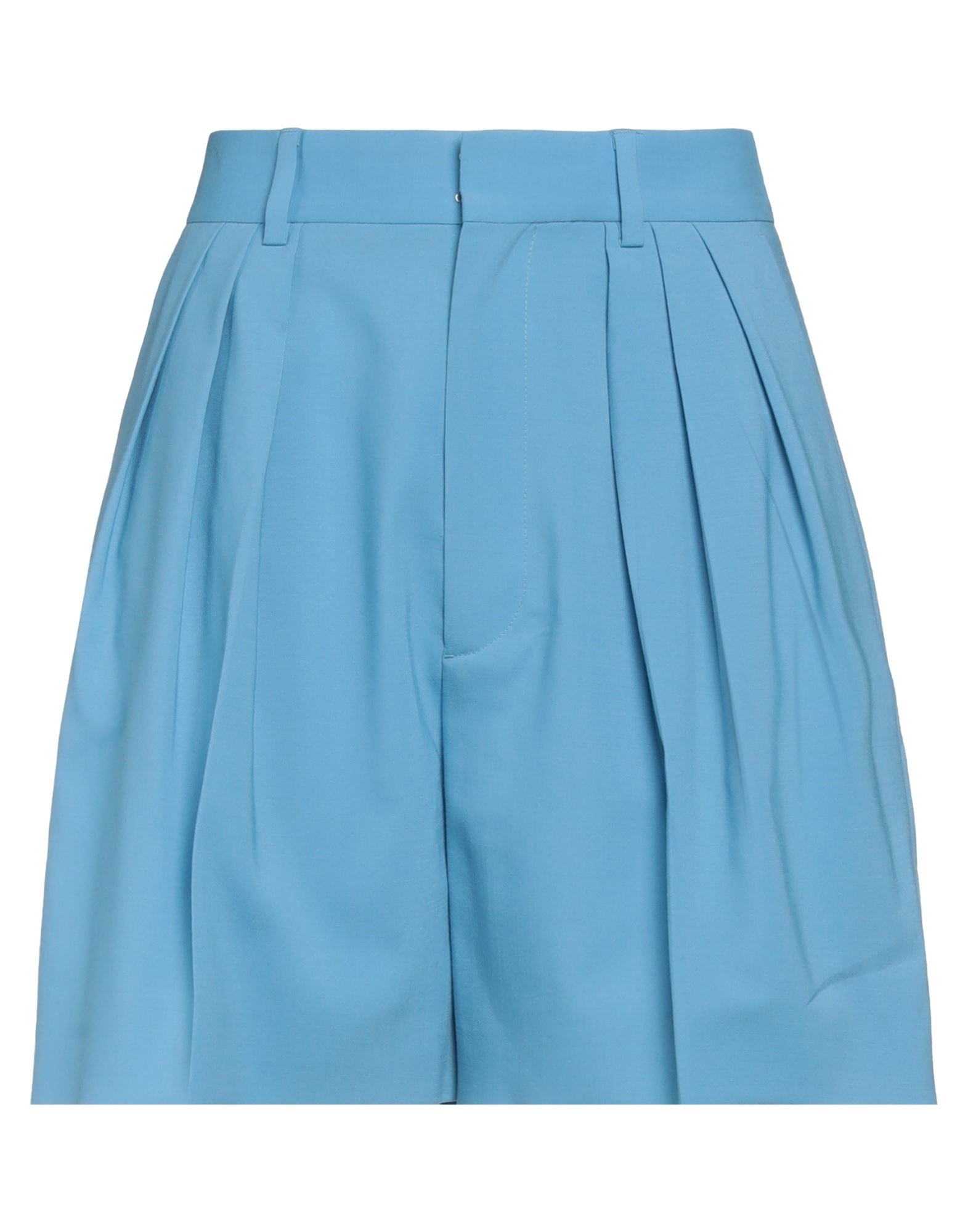 Dsquared2 Woman Shorts & Bermuda Shorts Azure Size 2 Polyester, Virgin Wool, Elastane In Blue