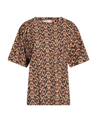 Momoní Woman T-shirt Black Size M Organic Cotton, Vegetable Fiber