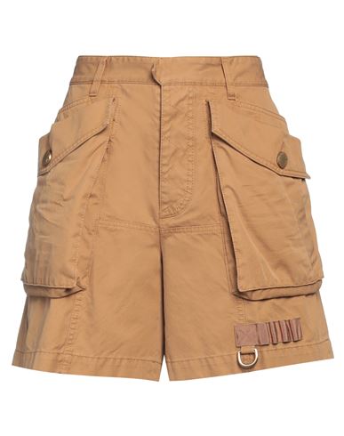 Dsquared2 Woman Shorts & Bermuda Shorts Camel Size 4 Cotton In Beige
