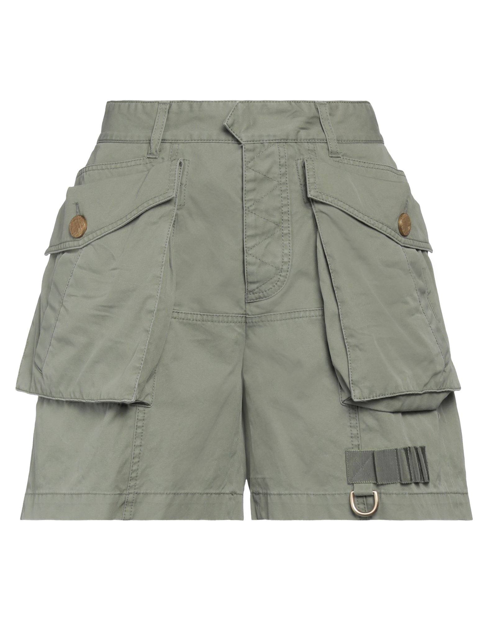 Dsquared2 Woman Shorts & Bermuda Shorts Sage Green Size 4 Cotton