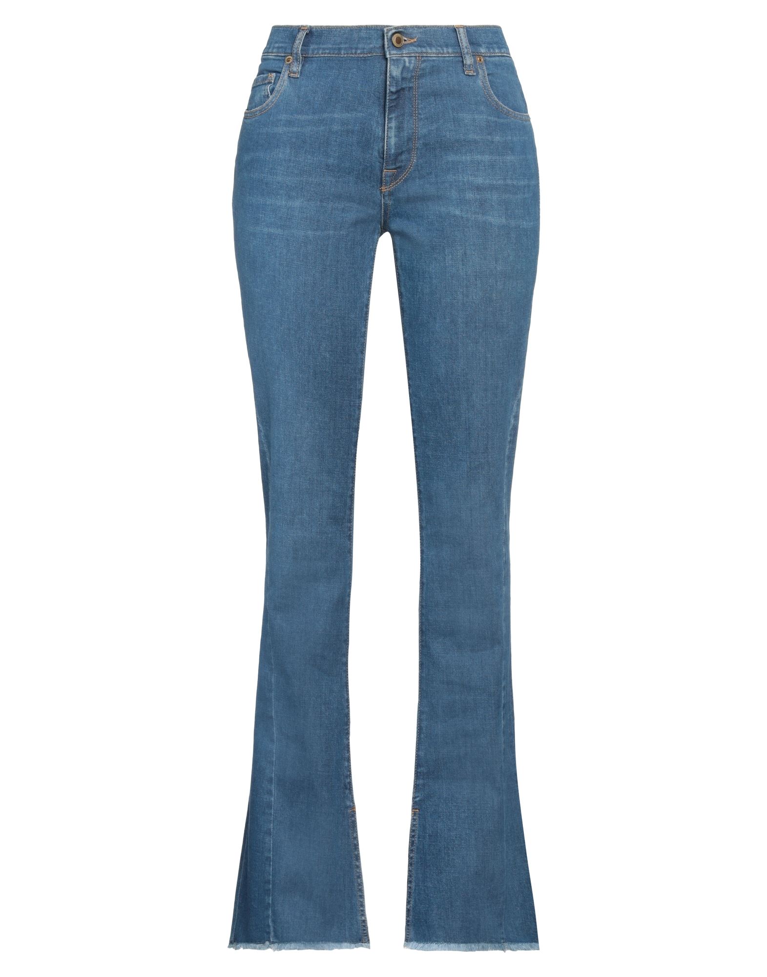 True Nyc Woman Jeans Blue Size 31 Cotton, Elastomultiester, Elastane
