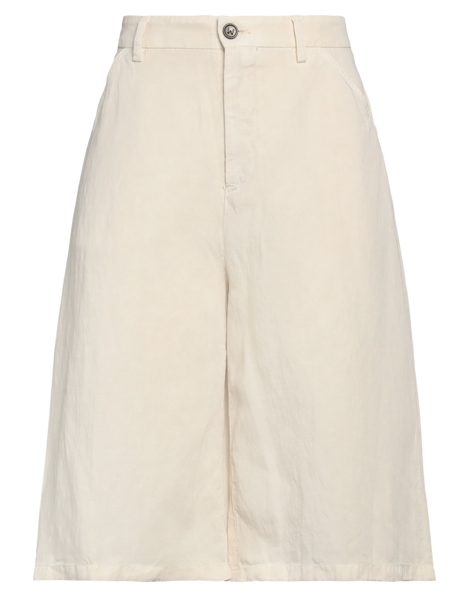 Berwich Woman Shorts & Bermuda Shorts Beige Size 8 Lyocell, Linen