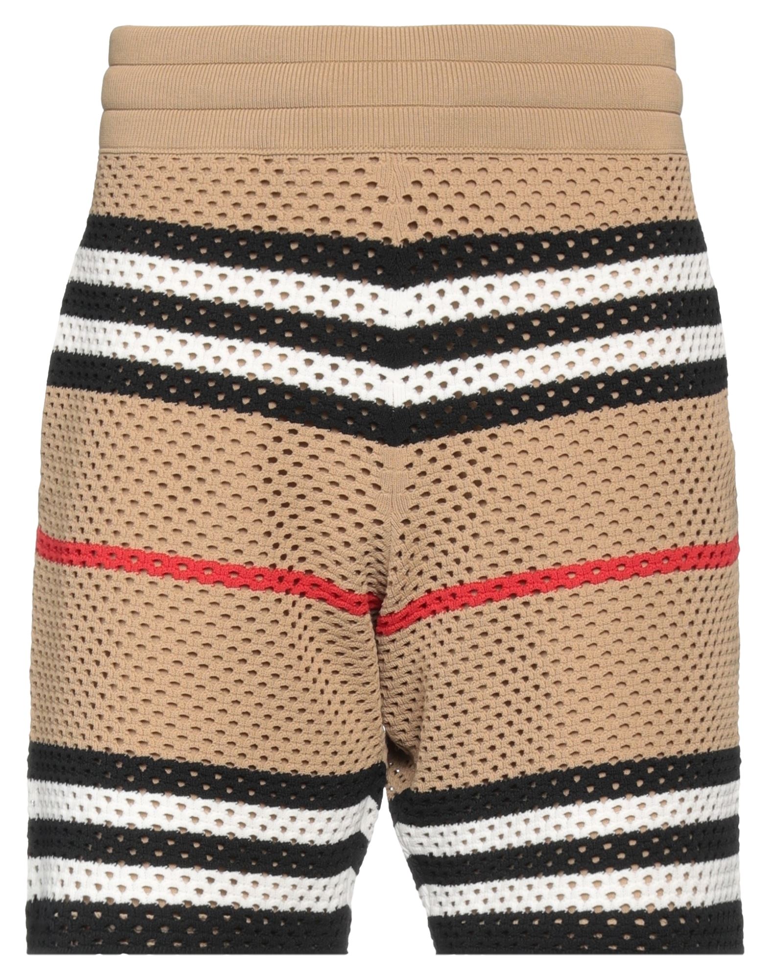 Burberry Man Shorts & Bermuda Shorts Beige Size L Polyester, Polyamide