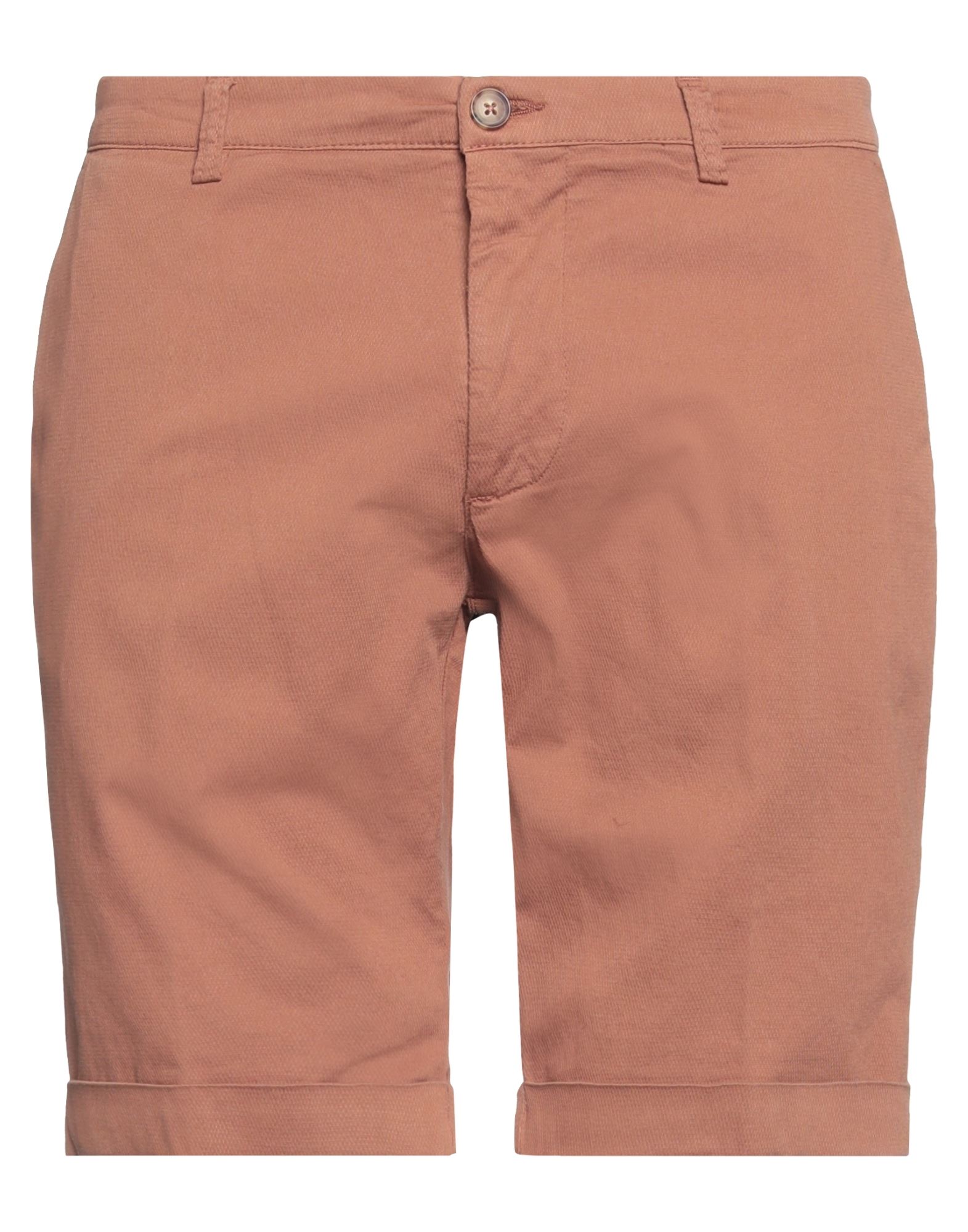 Trussardi Man Shorts & Bermuda Shorts Brown Size 40 Cotton, Elastane