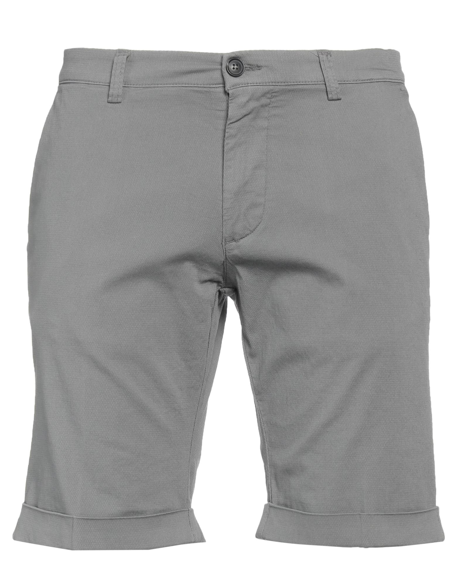 Trussardi Man Shorts & Bermuda Shorts Grey Size 38 Cotton, Elastane