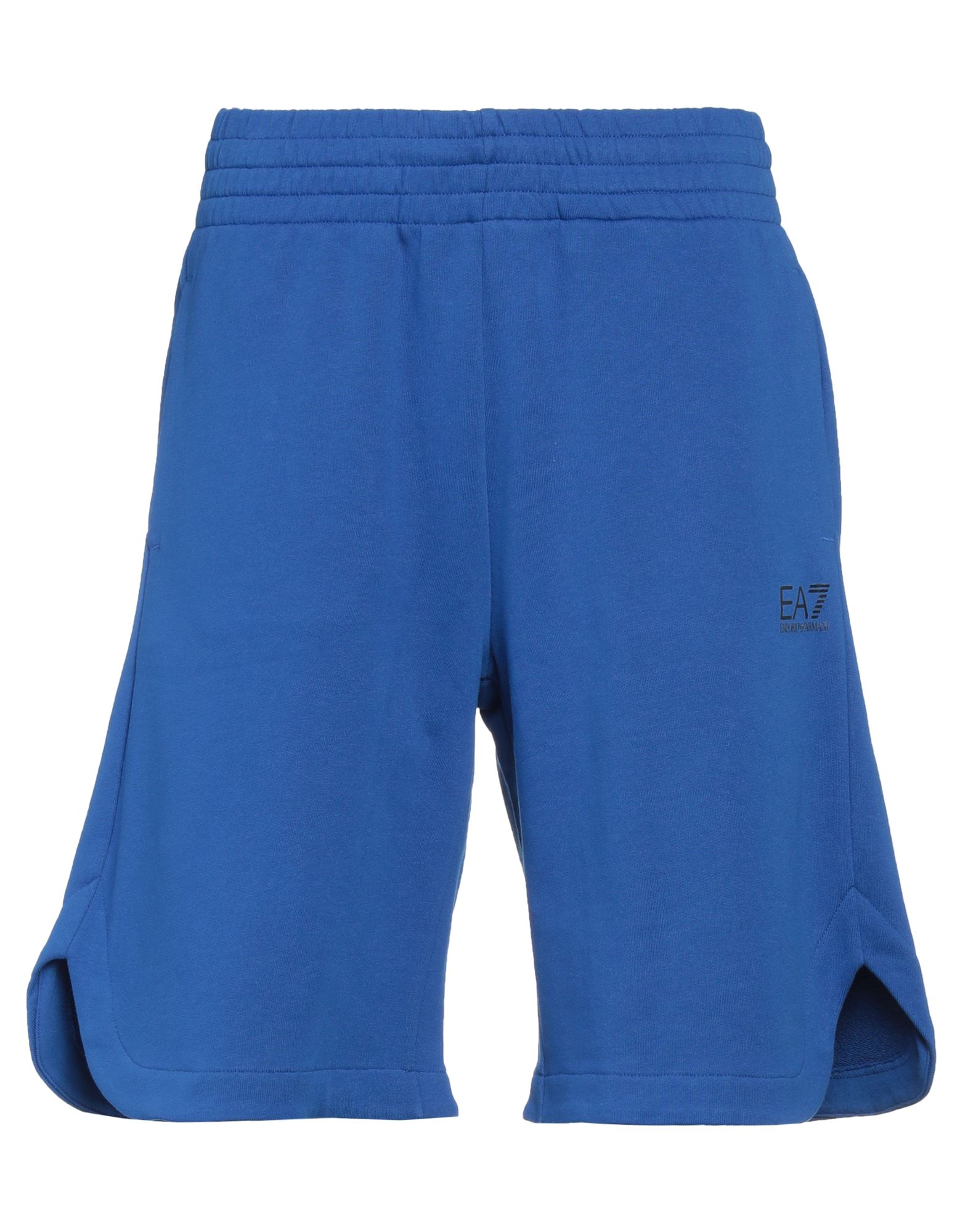 Ea7 Man Shorts & Bermuda Shorts Blue Size S Cotton