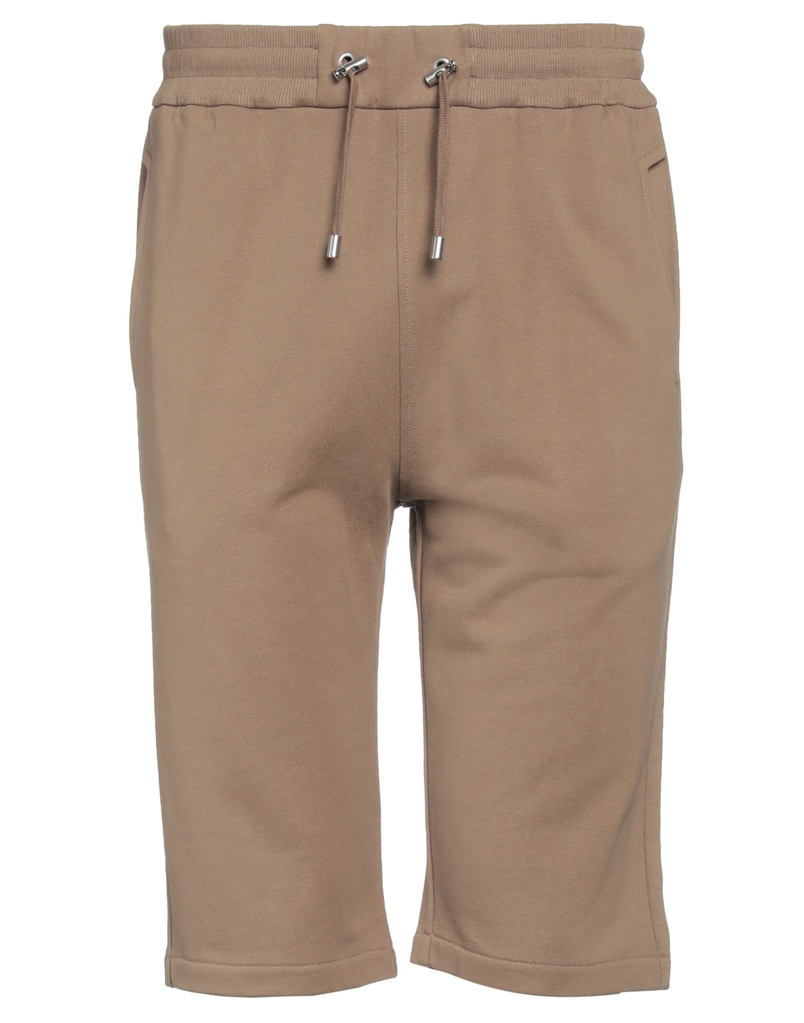 Balmain Man Shorts & Bermuda Shorts Khaki Size M Cotton In Beige