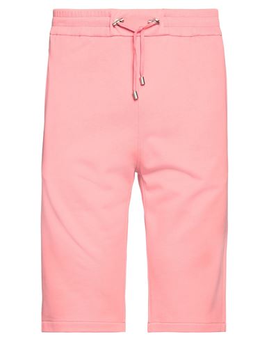 Shop Balmain Man Shorts & Bermuda Shorts Pink Size Xl Cotton
