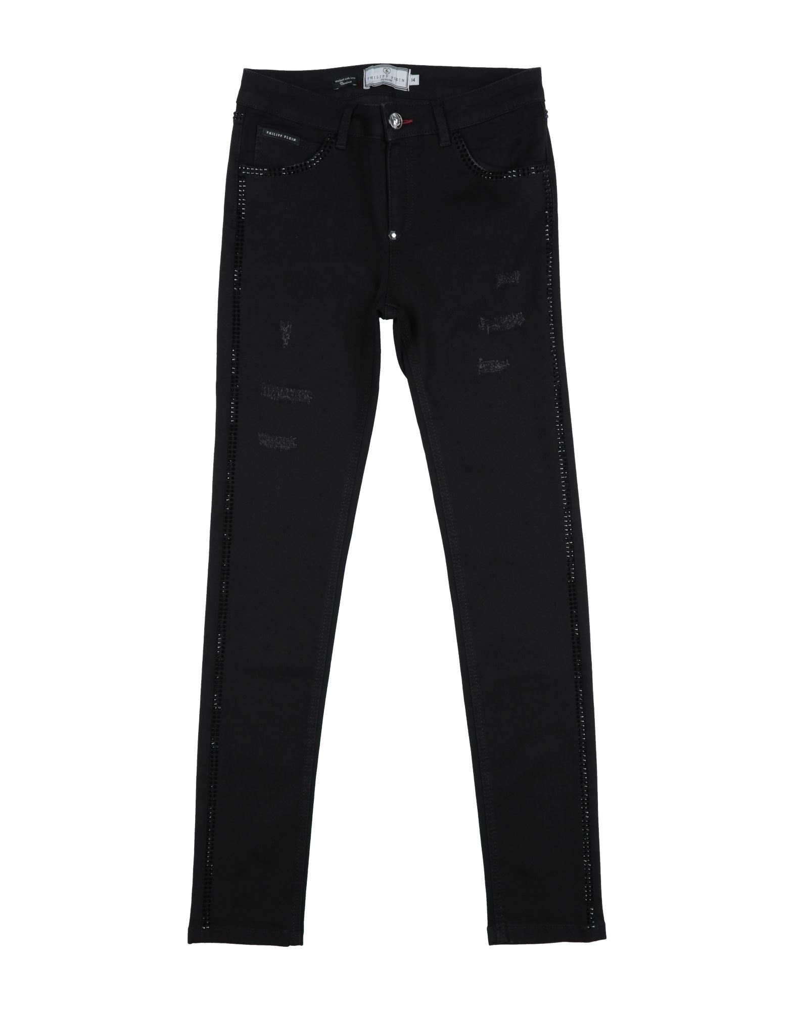 Philipp Plein Kids'  Jeans In Black