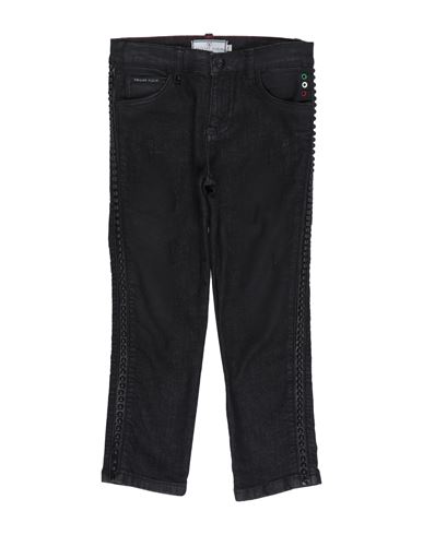 Philipp Plein Babies'  Toddler Girl Jeans Black Size 6 Cotton, Elastane