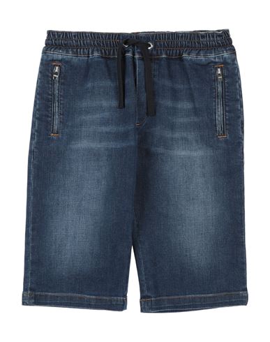 Dolce & Gabbana Toddler Boy Denim Shorts Blue Size 5 Cotton, Elastane, Brass, Polyester In Blue