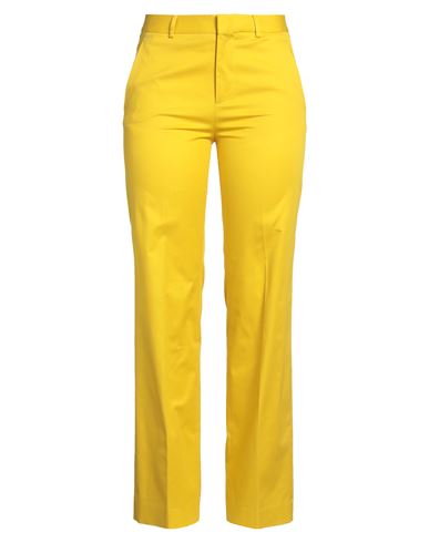 Shop Dsquared2 Woman Pants Yellow Size 2 Cotton, Elastane