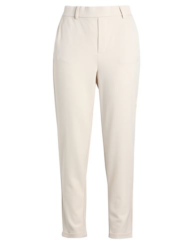 Shop Vero Moda Woman Pants Ivory Size Xl-32l Polyester, Viscose, Elastane In White