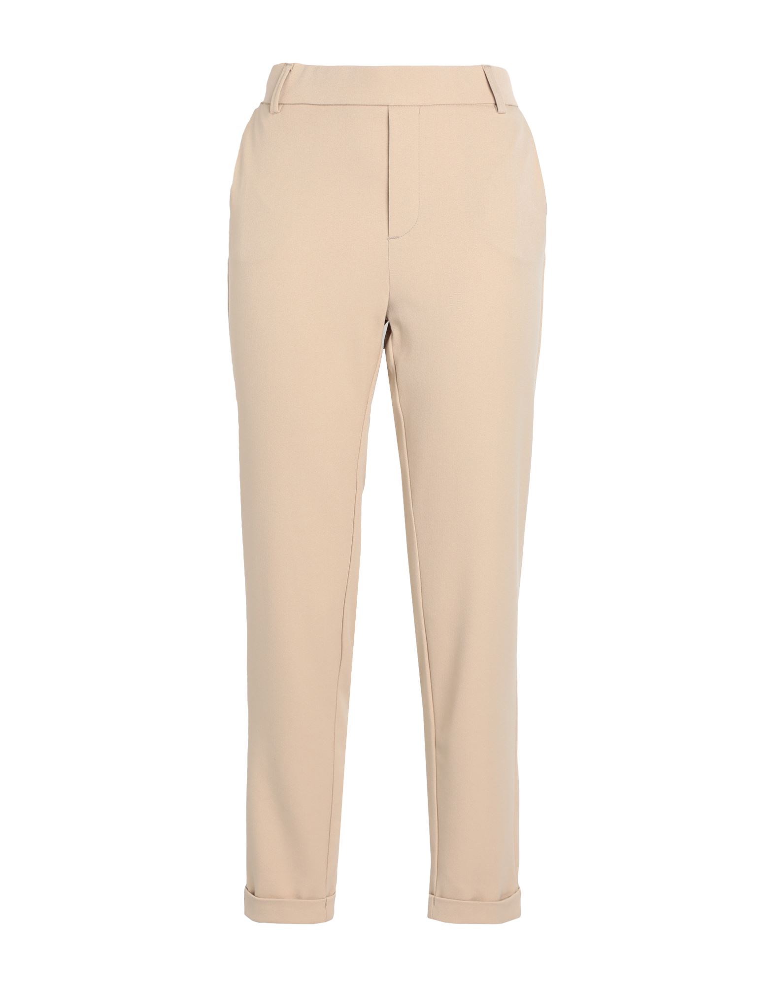 Shop Vero Moda Woman Pants Beige Size Xl-32l Polyester, Viscose, Elastane