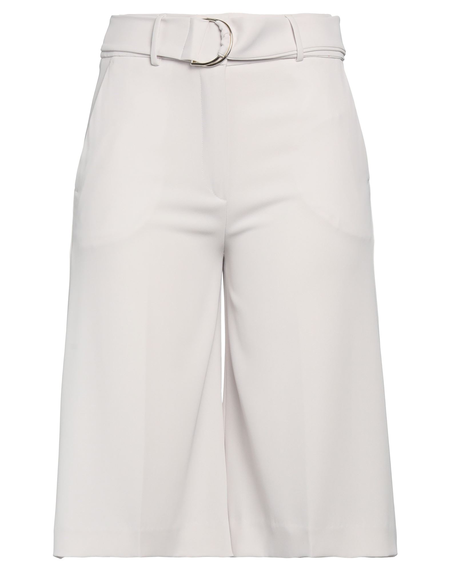 Annarita N Woman Shorts & Bermuda Shorts Light Grey Size 6 Polyester, Elastane