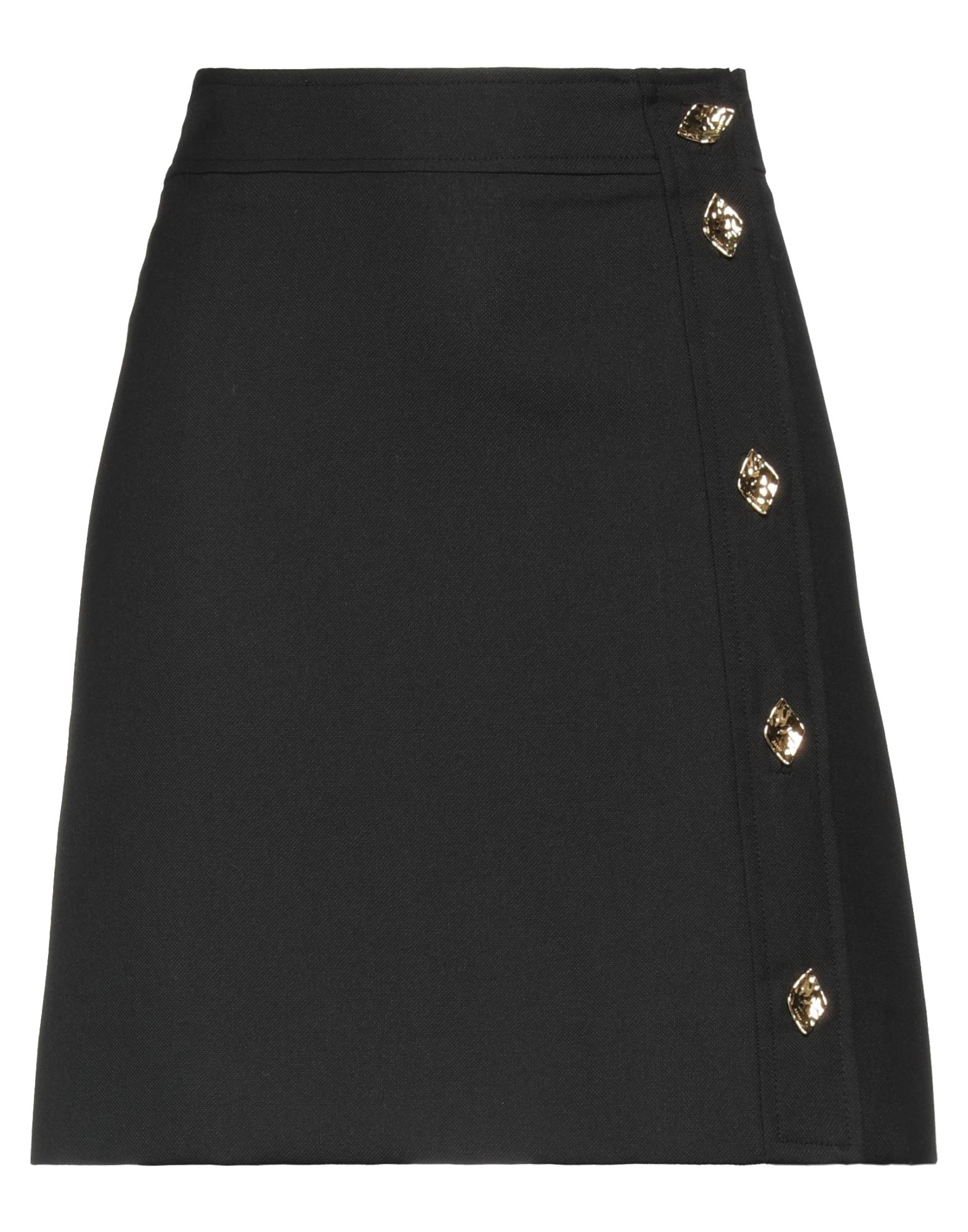 Shop Ganni Woman Mini Skirt Black Size 6 Polyamide, Viscose