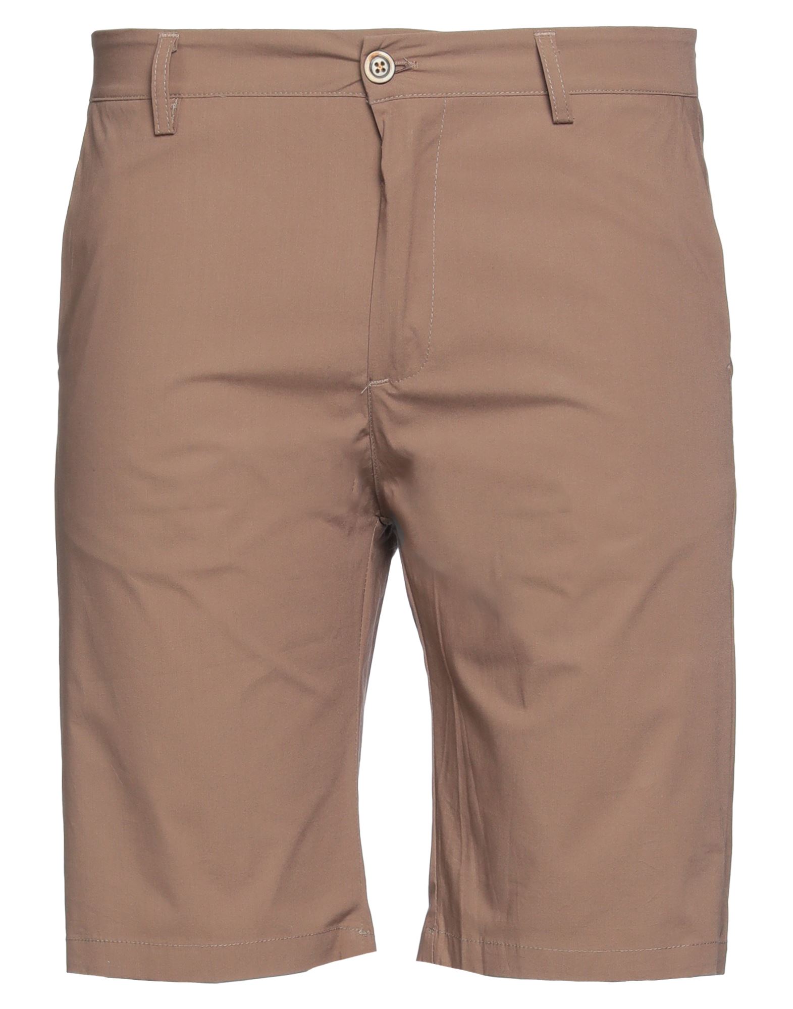 En Avance Man Shorts & Bermuda Shorts Brown Size 36 Cotton, Elastane