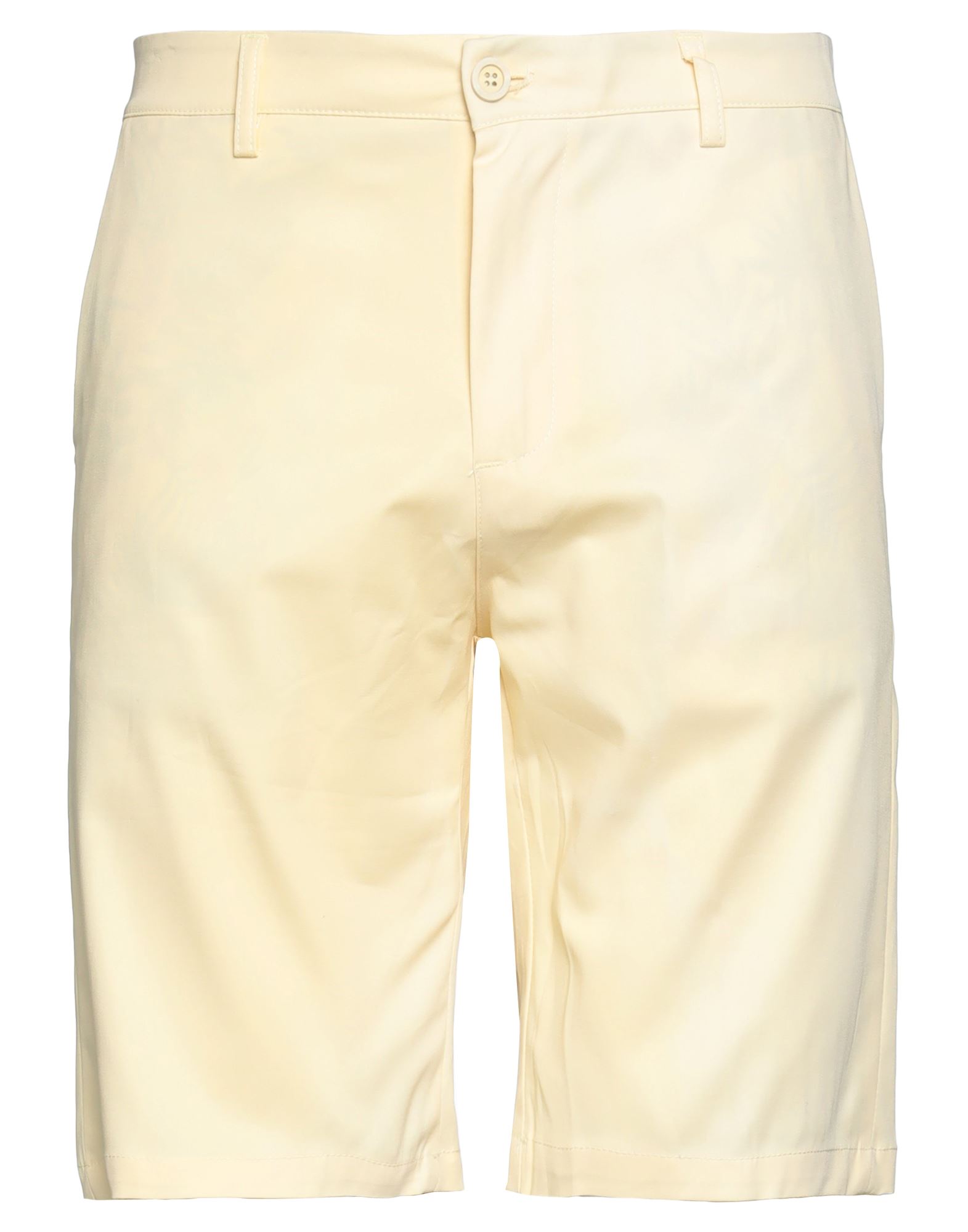En Avance Man Shorts & Bermuda Shorts Light Yellow Size 32 Cotton, Elastane