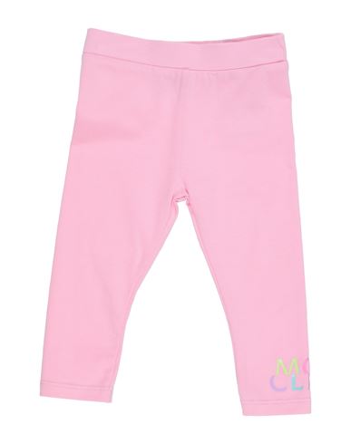 Shop Moncler Newborn Girl Leggings Pink Size 3 Cotton, Elastane