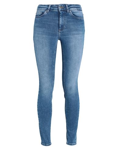 Only Woman Jeans Blue Size L-30l Cotton, Elastomultiester, Elastane