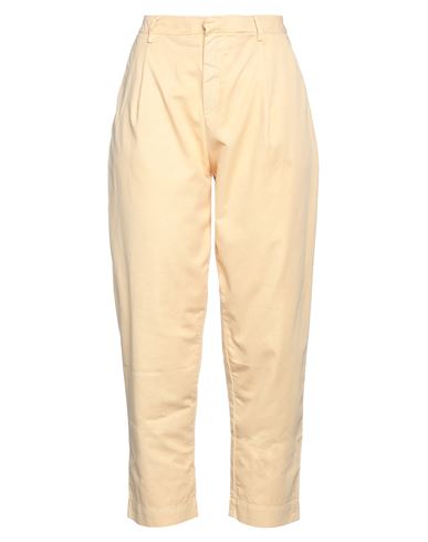 Roy Rogers Roÿ Roger's Woman Pants Yellow Size 32 Cotton, Linen, Rubber