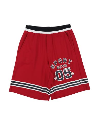 Dsquared2 Babies'  Toddler Boy Shorts & Bermuda Shorts Red Size 4 Rayon, Elastane