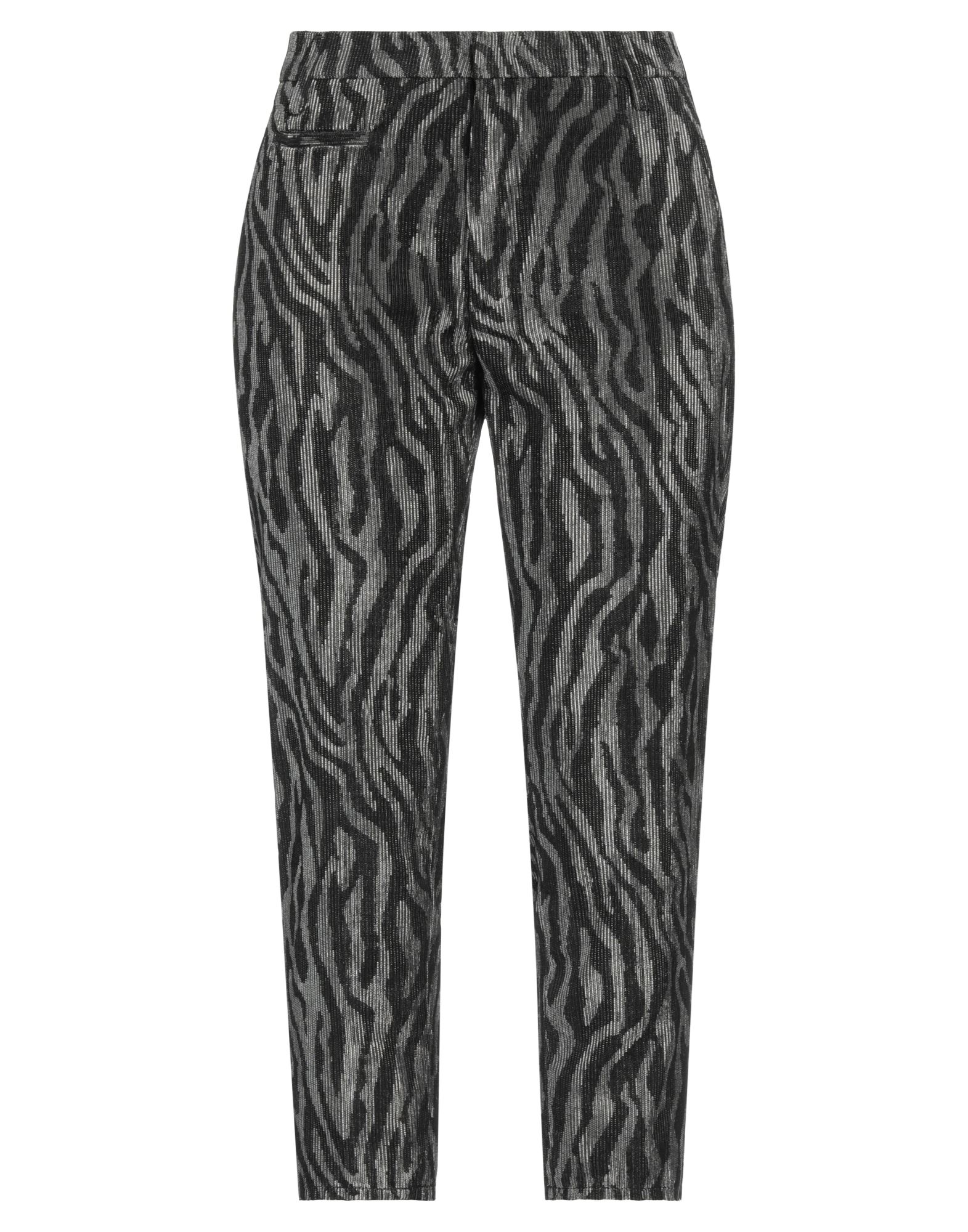Shop Dondup Woman Cropped Pants Black Size 6 Viscose, Polyester