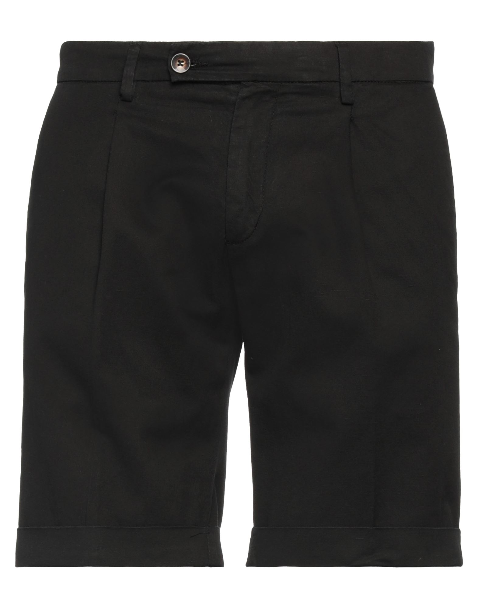 Michael Coal Man Shorts & Bermuda Shorts Black Size 33 Cotton, Linen, Elastane