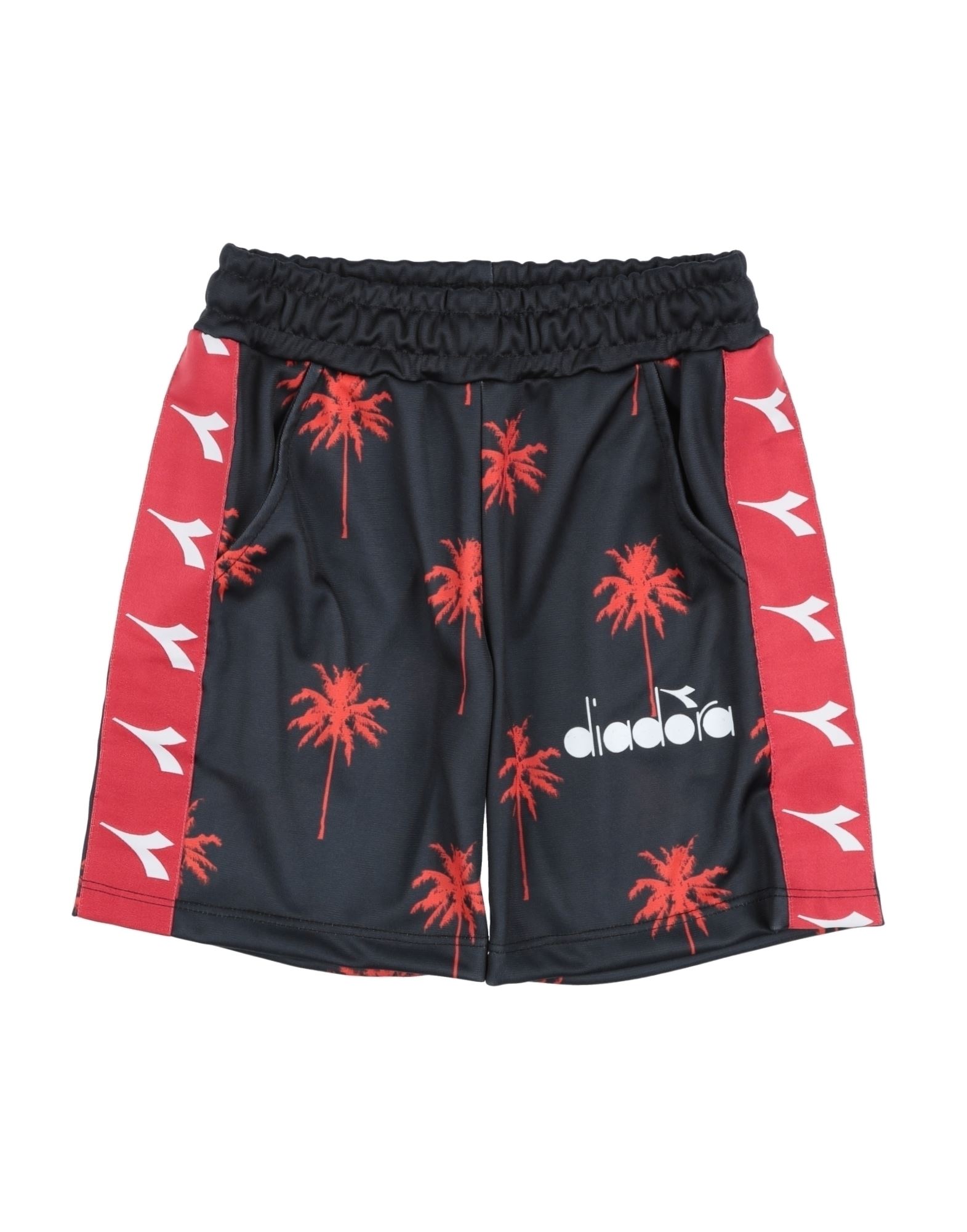 Diadora Kids'  Toddler Boy Shorts & Bermuda Shorts Black Size 4 Polyester