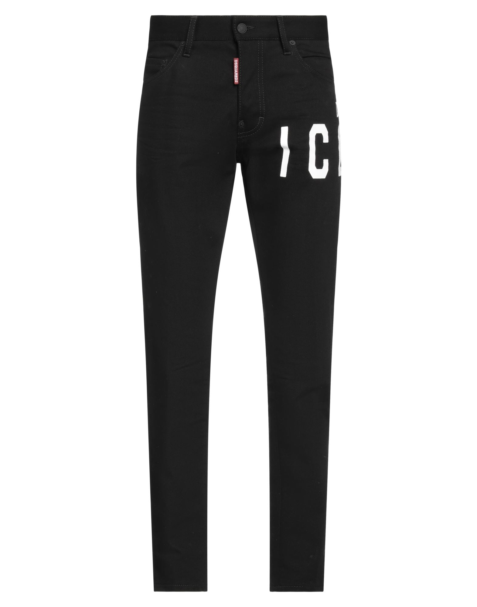 Dsquared2 Denim Trousers With Pockets And Loops In Black