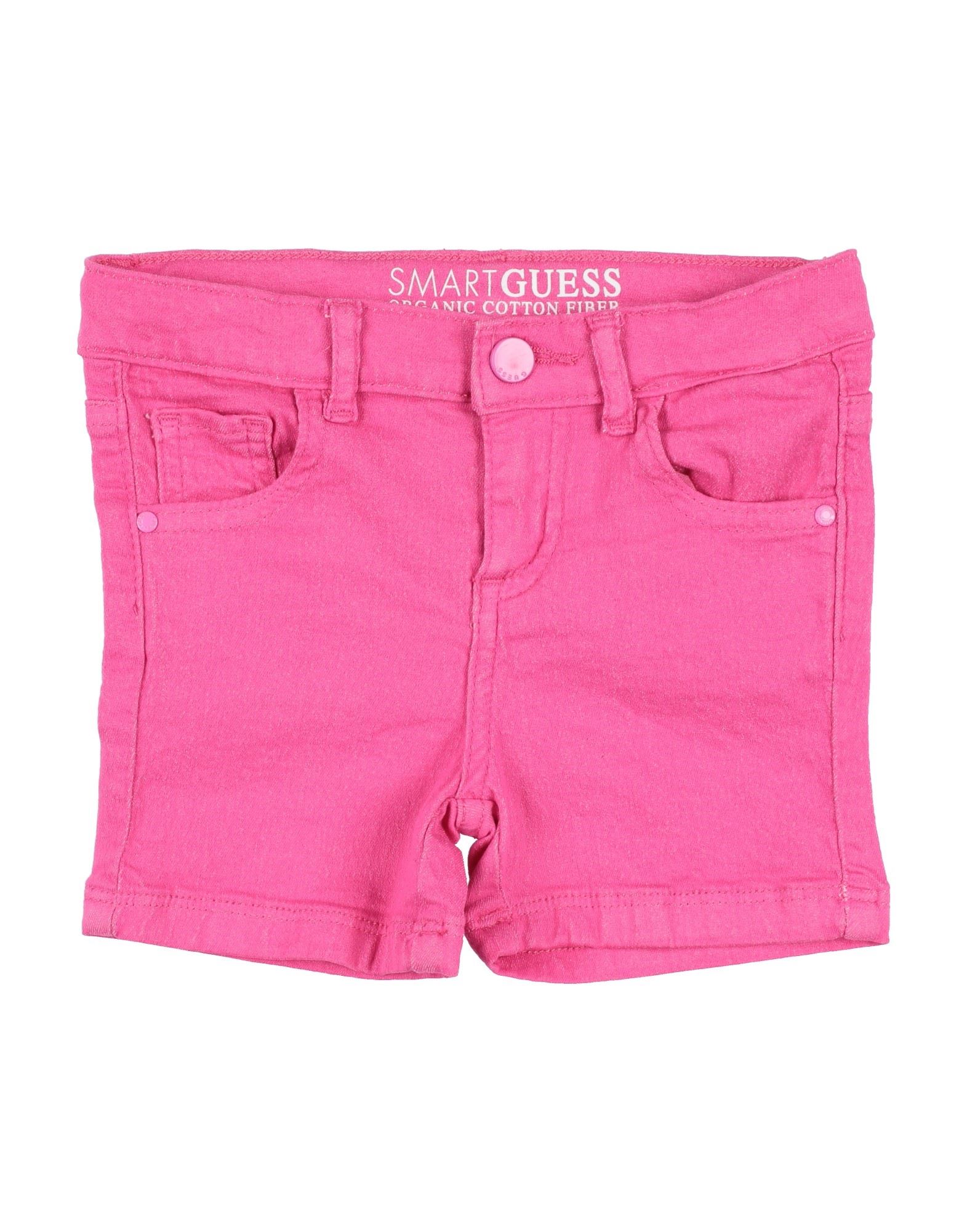 Guess Kids'  Denim Shorts In Pink