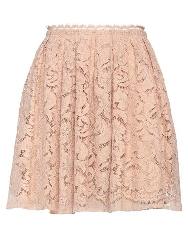 Bibi Bachtadze Woman Mini Skirt Blush Size 8 Cotton, Rayon