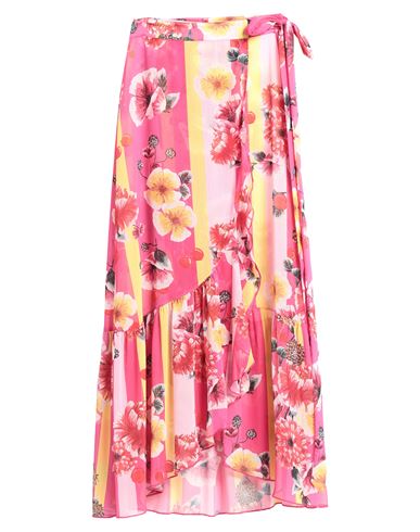 Pepita Woman Long Skirt Fuchsia Size 6 Polyester In Pink