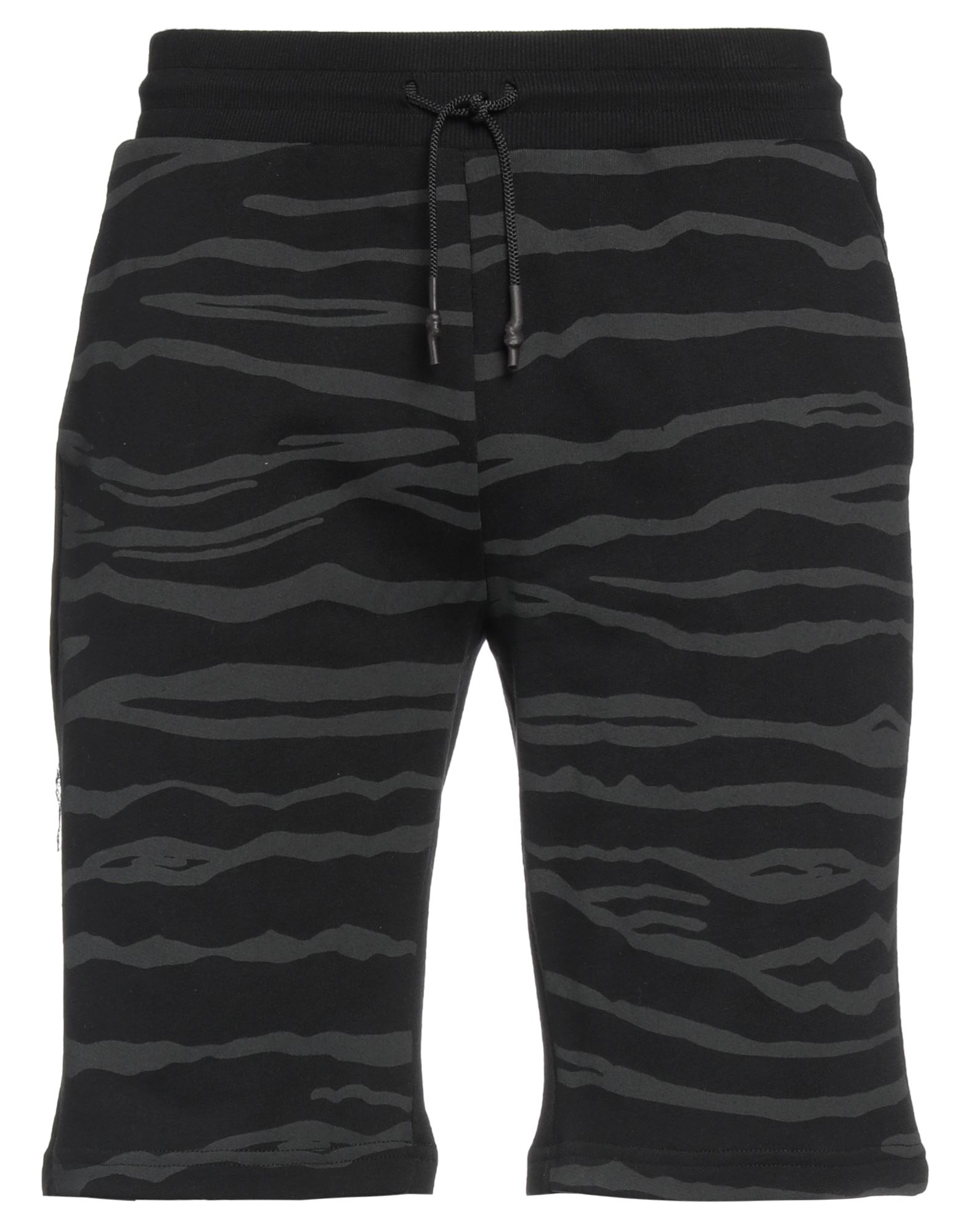Cavalli Class Man Shorts & Bermuda Shorts Black Size S Cotton