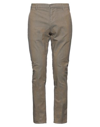 Dondup Man Pants Military Green Size 38 Cotton, Elastane