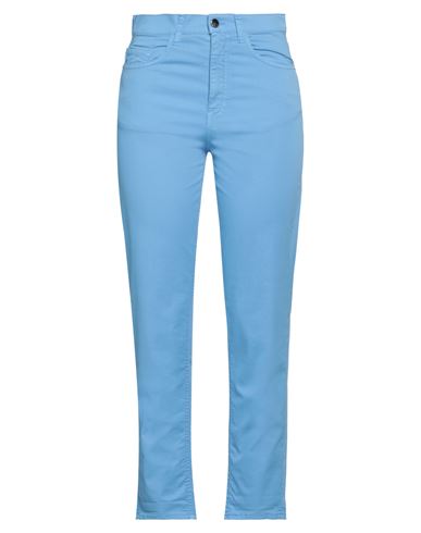Kaos Jeans Woman Pants Azure Size 26 Cotton, Elastane In Blue