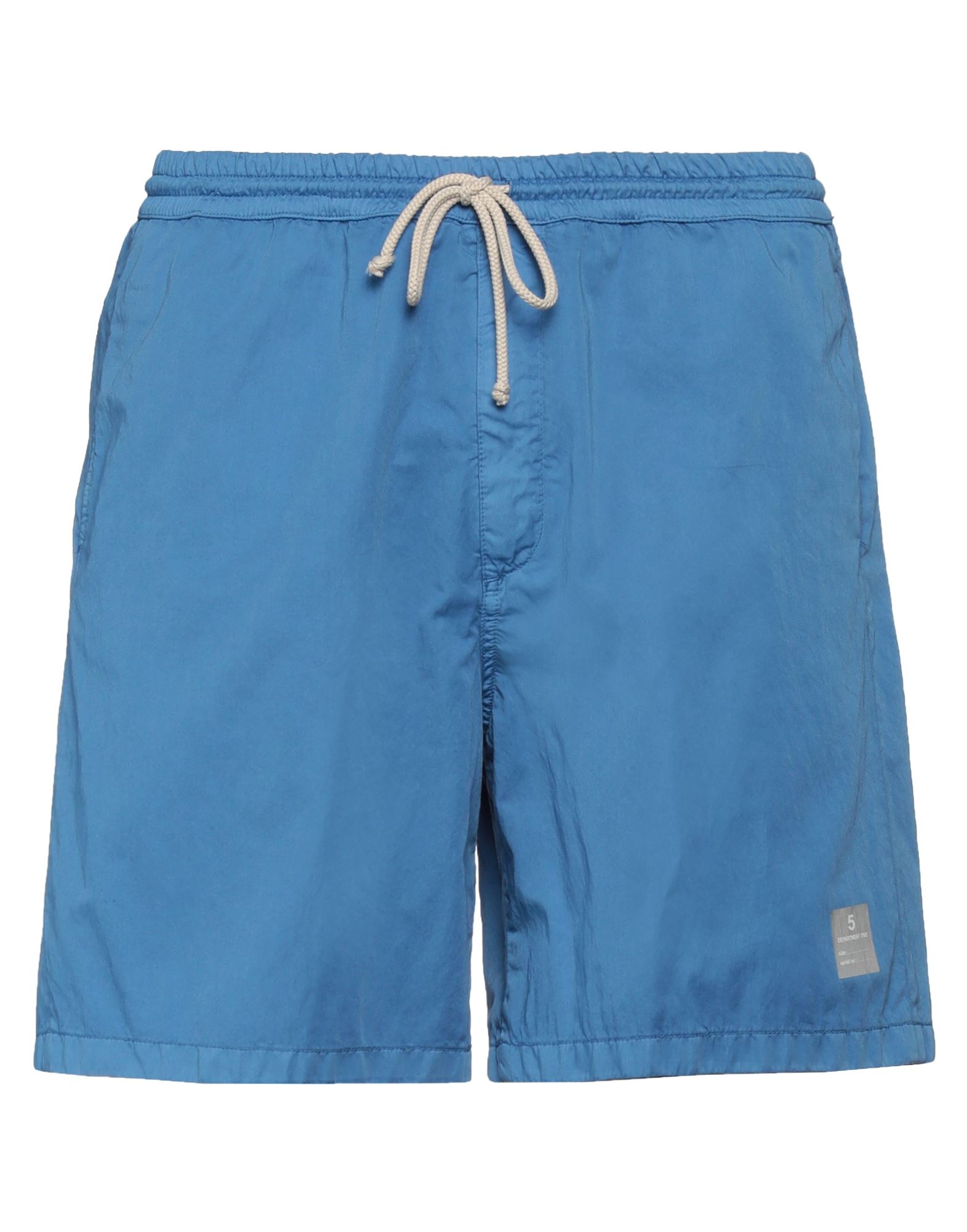 Department 5 Man Shorts & Bermuda Shorts Azure Size S Cotton, Polyamide In Blue