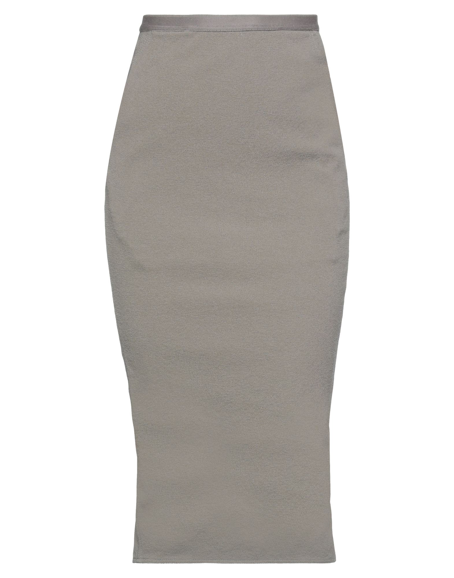 Rick Owens Midi Skirts In Grey