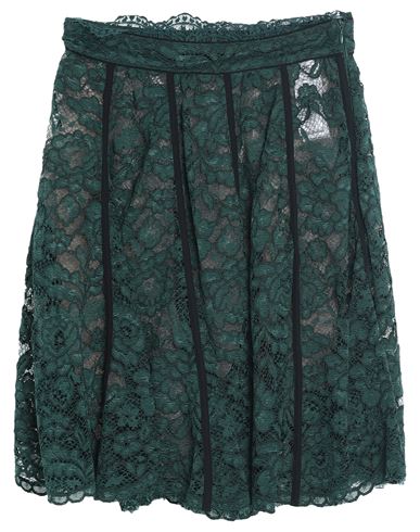 Elisabetta Franchi Woman Mini Skirt Dark Green Size 8 Polyamide, Viscose, Polyester